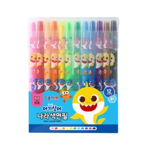 5000 핑크퐁 아기상어  12색 나라색연필